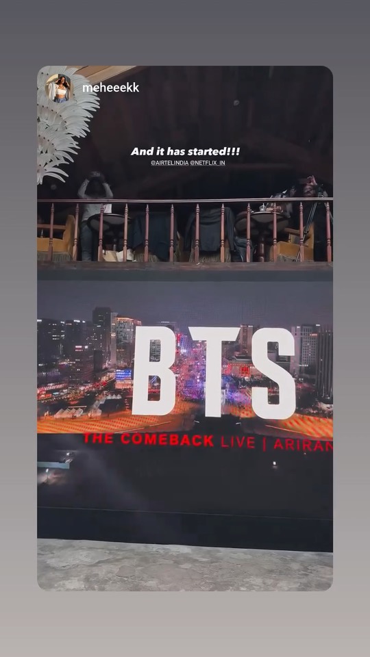 BTS Comeback — The title card, and the room goes up