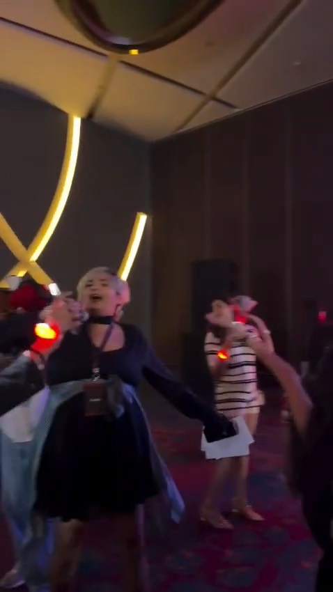 BTS Comeback — Light sticks up across the hall